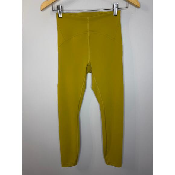 Lululemon Instill High-Rise Tight Leggings 25'' Auric Gold Women Sz 4 Stretch - Picture 2 of 10